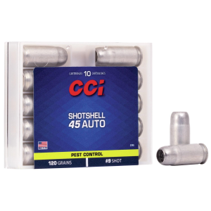 CCI Handgun Shotshells .45 ACP 140 gr #9 shot 1000 fps 10/box