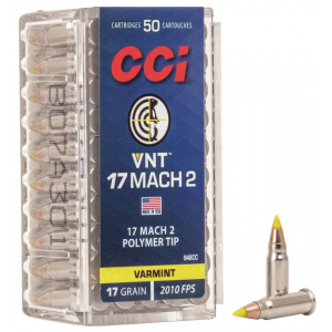 CCI Varmint Rimfire Ammunition .17 Mach 2 17 gr VNT 2010 fps 50/ct