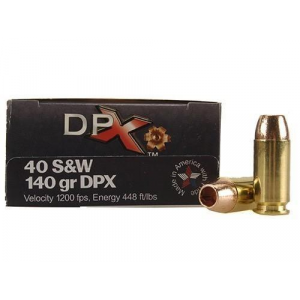 COR-BON Handgun Ammunition .40 S&W 140 gr DPX 1200 fps 20/box