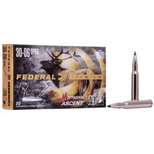 FEDERAL 30-06 SPRINGFIELD 175GR TERMINAL ASCENT AMMO 20RD