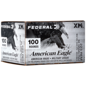 Federal American Eagle Rifle Ammunition .223 Rem 55gr 3240 fps 100/ct