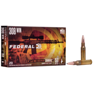 Federal Fusion Rifle Ammunition .308 Win 150 gr MSR 2770 fps 20/Box