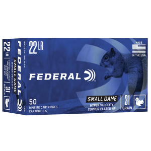 Federal Game-Shok Rimfire Ammunition .22 LR 31 gr CPHP 50/box