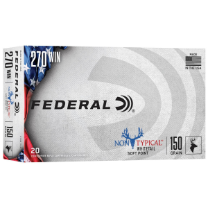 Federal Non-Typical Whitetail Rifle Ammunition .270 Win 150 gr SP 20/ct