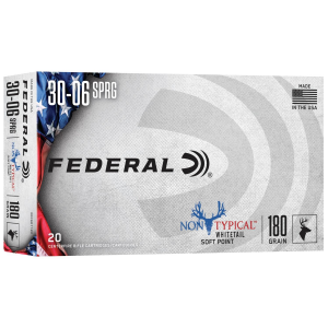 Federal Non-Typical Whitetail Rifle Ammunition 30-06 Sprg 180 gr SP 20/ct