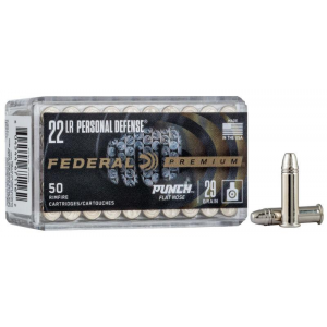 Federal Personal Defense Punch Rimfire Ammunition .22 LR PUNCH 29gr FN 1080 fps 50/ct