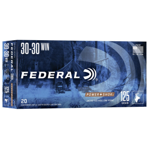 Federal Power-Shok Rifle Ammunition .30-30 Win 125 gr HP 2570 fps - 20/box