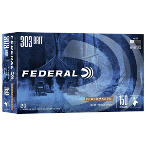 Federal Power-Shok Rifle Ammunition .303 British 150 gr SP 2690 fps - 20/box