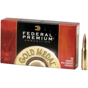 Federal Premium Gold Medal Sierra MatchKing Rifle Ammunition .223 Rem 69 gr BTHP 2950 fps - 20/box
