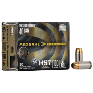 Federal Premium Personal Defense HST Handgun Ammunition .40 S&W 180gr 1010fps HST - 20/Box