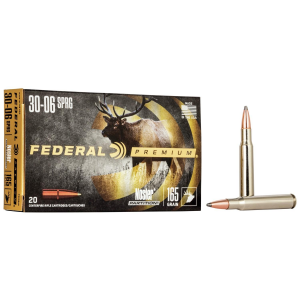 Federal Premium Vital-Shok Rifle Ammunition .30-06 Sprg 165 gr PT 2830 fps - 20/box