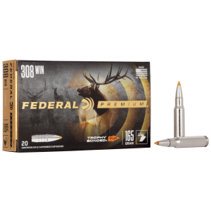 Federal Premium Vital-Shok Rifle Ammunition .308 Win 165 gr TBT 2700 fps - 20/box