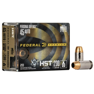 Federal Premuim Personal Defense Centerfire Handgun Ammunition .45 ACP 230 gr JHP 890 fps 20/box