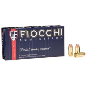 Fiocchi Pistol Shooting Dynamics Handgun Ammunition .40 S&W 180 gr FMJ-FN 1000 fps 50/box