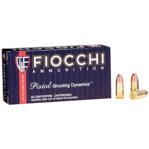 Fiocchi Pistol Shooting Dynamics Handgun Ammunition 9mm Luger 147 gr FMJ 50/Box