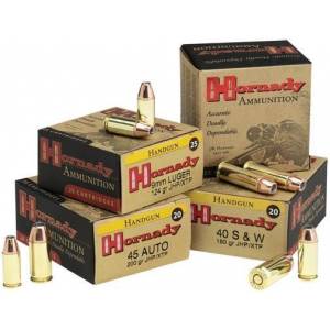 Hornady Custom Handgun Ammunition .45 ACP (+P) 230 gr XTP 950 fps 20/box