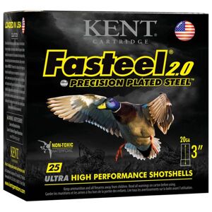 Kent Fasteel 2.0 Precision Plated Steel Shotgun Shells - 20 Gauge - 2 - 3' - 250 Rounds