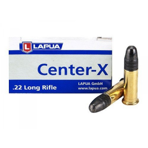 Lapua Center-X Rimfire Ammunition.22 LR 40gr LRn 1073 fps 50/ct