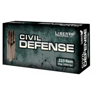Liberty Civil Defense Rifle Ammunition .223 Rem 55 gr SCHP 3000 fps 20/ct