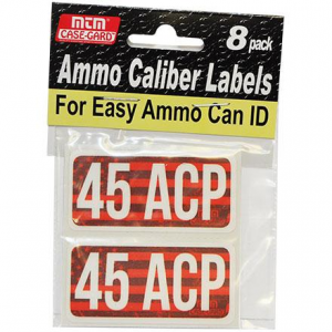 MTM Ammo Caliber Labels 45 ACP - 8/ct