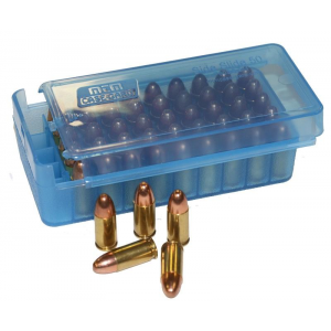 MTM Side Slide Handgun Ammo Box - 45 ACP Clear Blue