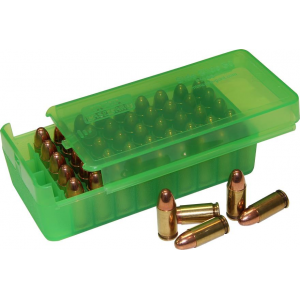 MTM Side Slide Handgun Ammo Box - 45 ACP Clear Green