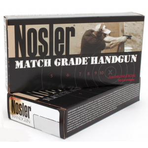 Nosler Match Grade Handgun Ammuntion 10mm Auto 180gr JHP 1150 fps 20/ct