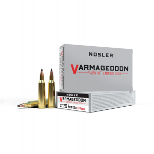 Nosler Varmegeddon Rifle Ammunition .22-250 Rem 55 gr FB Tippped 3550 fps - 20/box