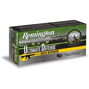 REMINGTON ULTIMATE DEFENSE 223 REM 62GR CORE-LOKT ULTRA BONDED SP AMMO 20RD