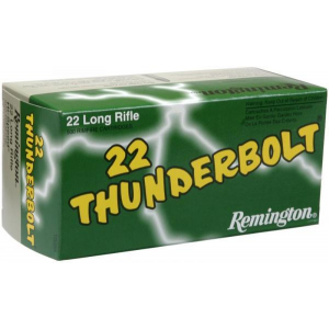Remington .22 Thunderbolt Rimfire Ammunition .22 LR 40 gr LRN 50/box