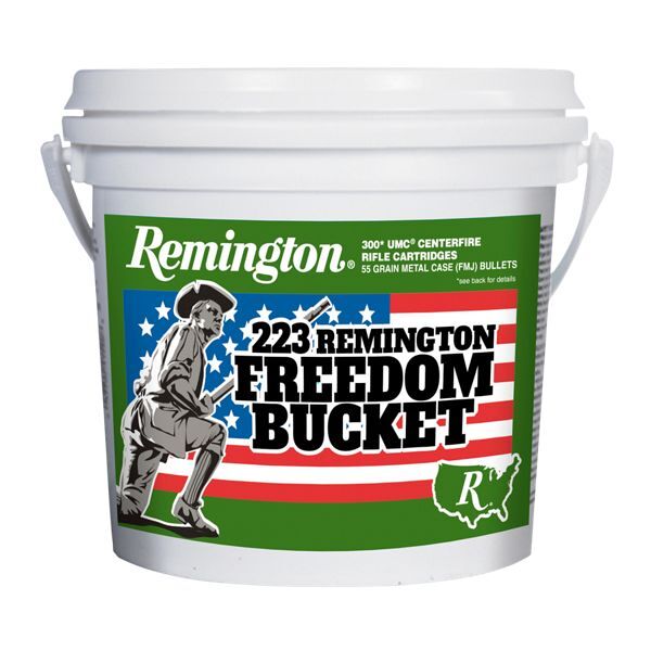 Remington .223 UMC Centerfire Rifle Cartridges Freedom Bucket