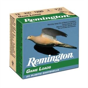 Remington 12 Gauge 2-3/4" 1 Oz 25/Box - 12 Gauge 2-3/4" 1 Oz #7.5 Shot 25/Box