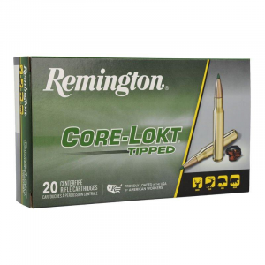 Remington Core -Lokt Tipped Rifle Ammunition .243 Win 95gr PT 3140 fps 20/ct