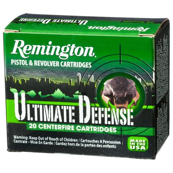 Remington Ultimate Defense Personal Defense Handgun Ammo - .380 Automatic Colt Pistol - 102 Grain