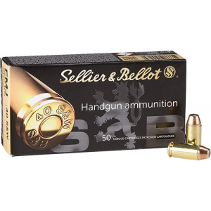Sellier & Bellot Pistol & Revolver Ammo .40 S&W 180 gr FMJ 50/Box