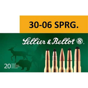 Sellier & Bellot Rifle Ammunition .30-06 Sprg 180 gr SPCE - 20/box