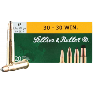 Sellier & Bellot Rifle Ammunition .30-30 Win 150 gr SP 1030 fps - 20/box