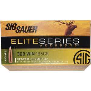 Sig Sauer Elite Accubond Hunting Ammunition .308 Win 165gr AB 20/ct