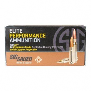 Sig Sauer Elite Hunting Rifle Ammunition .308 Win 150gr HT 2900 fps 20/ct