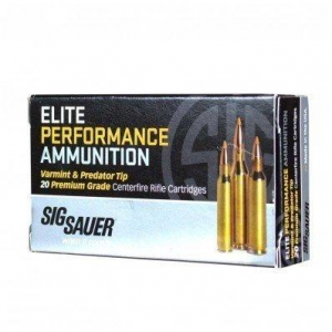 Sig Sauer Varmint and Predator Rifle Ammunition .22-250 REM 40gr 20/ct