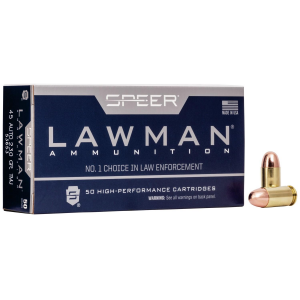 Speer Lawman Handgun Ammunition .45 ACP 230 gr TMJ 830 fps 50/ct