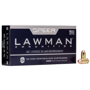 Speer Lawman Handgun Ammunition 9mm Luger 115 gr TMJ 1200 fps 50/ct