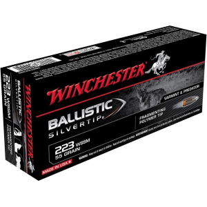 Winchester Ballistic Silvertip Rifle Ammunition .223 WSSM 55 gr BST 3850 fps - 20/box