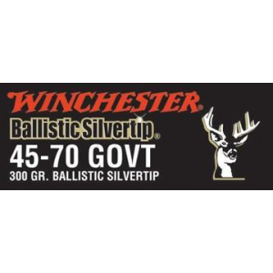 Winchester Ballistic Silvertip Rifle Ammunition .45-70 Gov 300 gr BST 1880 fps - 20/box