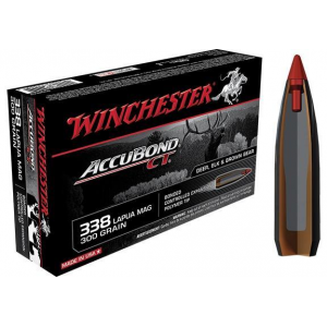 Winchester Expedition Big Game Rifle Ammunition .338 Lapua Mag 300 gr AB 2650 fps 20/ct