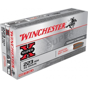 Winchester Super-X Rifle Ammunition .223 Rem 55 gr PSP 3240 fps - 20/box