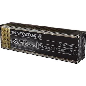 Winchester Super-X Subsonic Rimfire Ammunition .22 LR 45 gr LRN 50/ct