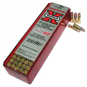 Winchester Super-X Super Speed Rimfire Ammunition .22 LR 37 gr HP 100/box