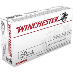 Winchester USA Handgun Ammunition .45 ACP 230 gr FMJ 50/box