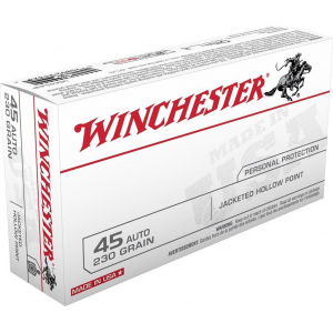 Winchester USA Handgun Ammunition .45 ACP 230 gr JHP 50/box